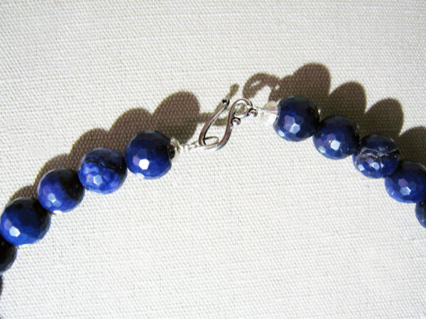 Natural Dark Blue Stone ( Sodalite ), Necklace - Image 3