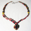 Handcrafted Copper With Inlaid German Chrystal Necklace