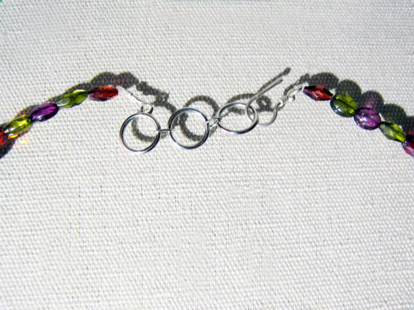 Handcrafted Copper With Inlaid German Chrystal Necklace - Image 3