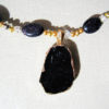 Rough Quartz With Gold Plated Enclosure Necklace - Image 3