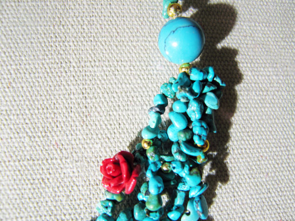 Real Turquoise Beads from Egypt (Sinai) Necklace - Image 3
