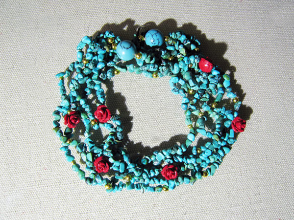Real Turquoise Beads from Egypt (Sinai) Necklace - Image 5