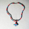 Handcrafted Egyptian Silver Inlaid With Lapis, Turquoise and Coral Necklace