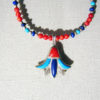 Handcrafted Egyptian Silver Inlaid With Lapis, Turquoise and Coral Necklace - Image 2
