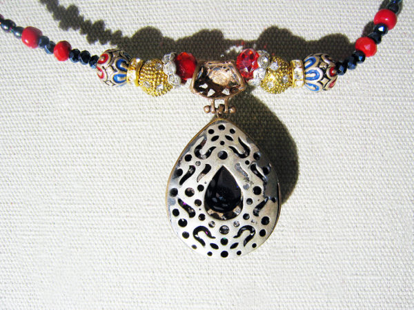 Copper, Silver, Semi-precious Stones, Necklace - Image 4